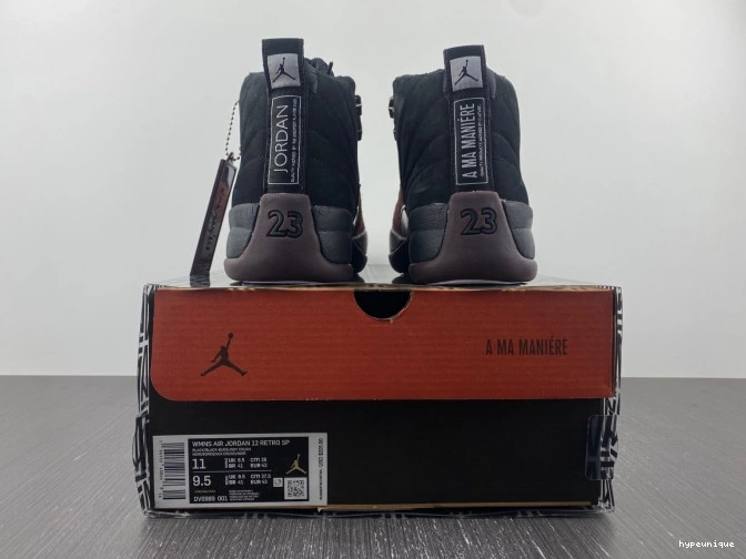 HYPE 12 Retro Black A Maniere Ma Jordan DV6989-001 0813